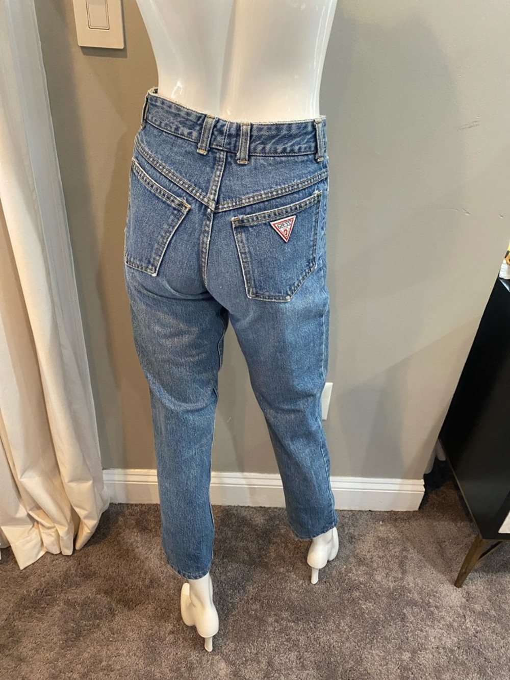 Guess by Marciano Women's Straight Leg Blue Denim Jeans 90’s Size 30